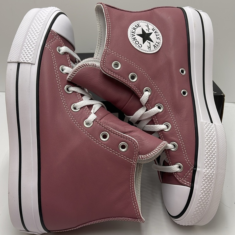 Converse WMNS CTAS LIFT HI
PINK AURA/WHITE/BLACK A07858C Platforms Sneakers - Picture 12 of 16